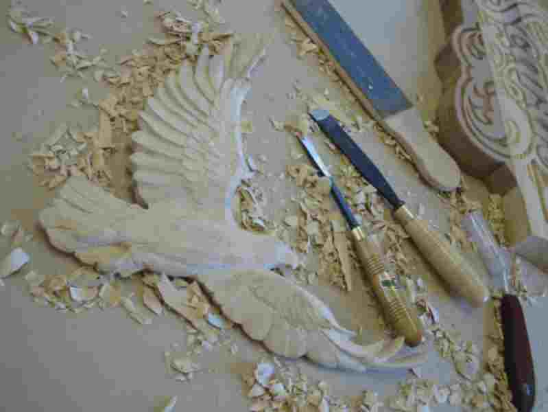 Carved eagle