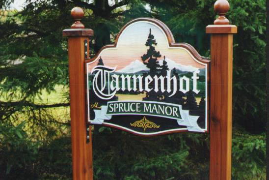 Tannenhof sign