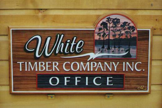 White Lumber Company sign